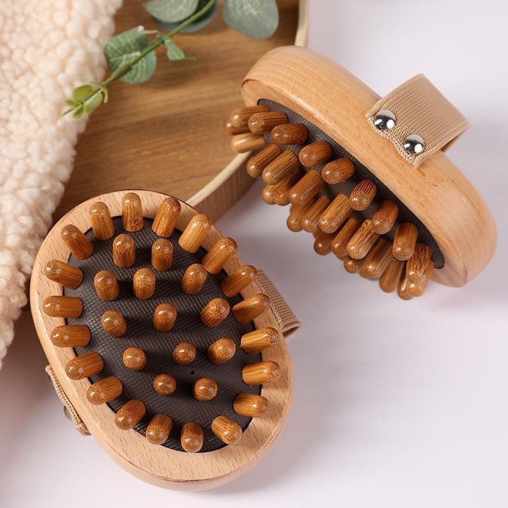 Body and face massage tools 1pc body anti cellulite brush soothing beech…