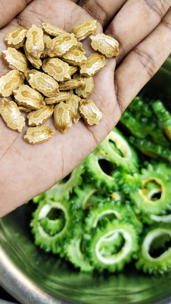 Natural herbs saving seeds for next sow