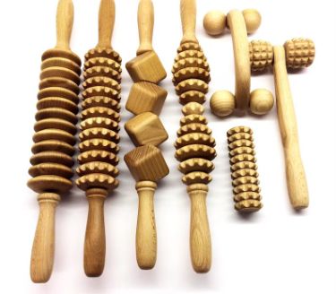 Body and face massage tools the wooden massage set is a complete set for…
