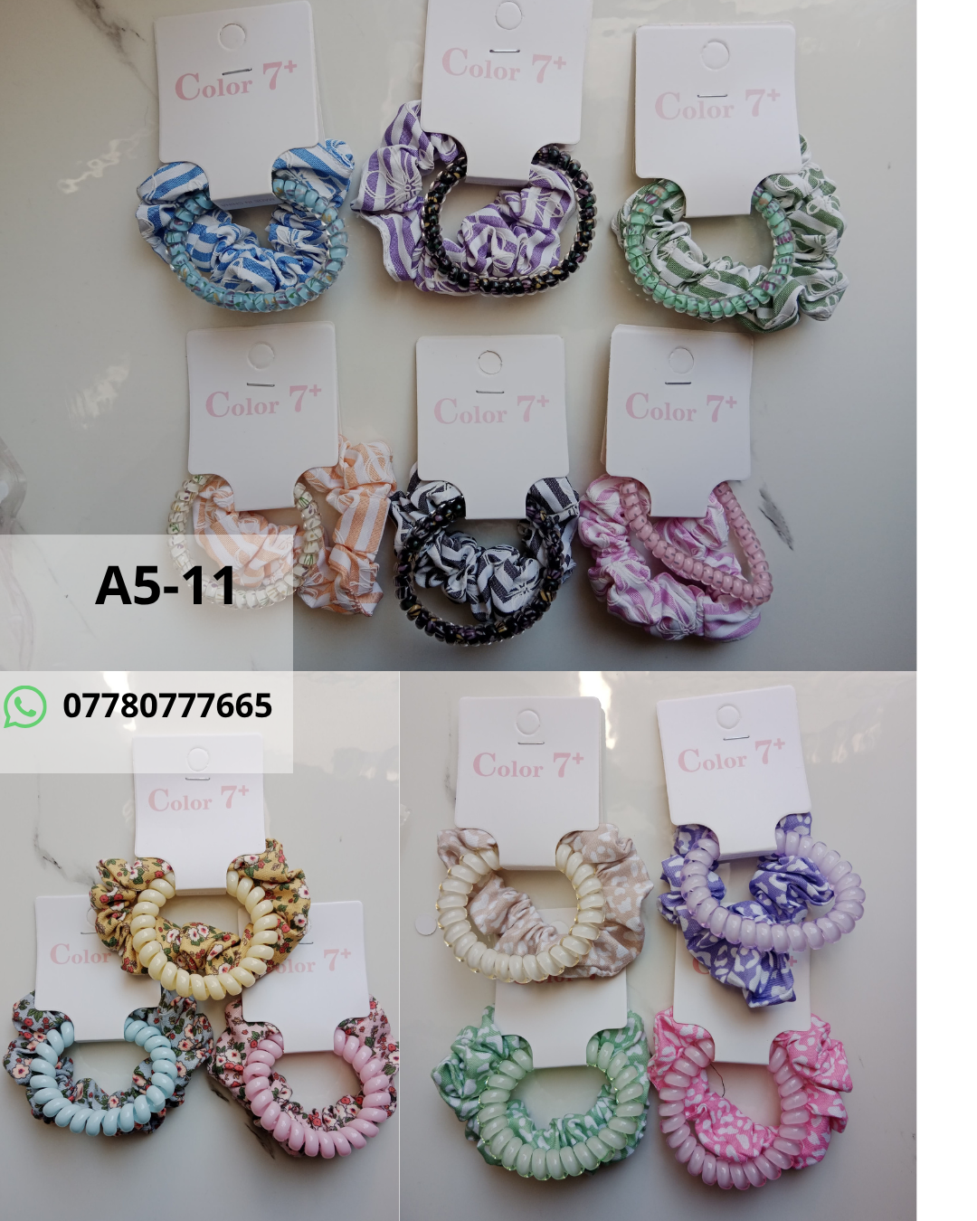 Hair Accessories Catalog Scrunchie & Coil Hair Tie Set