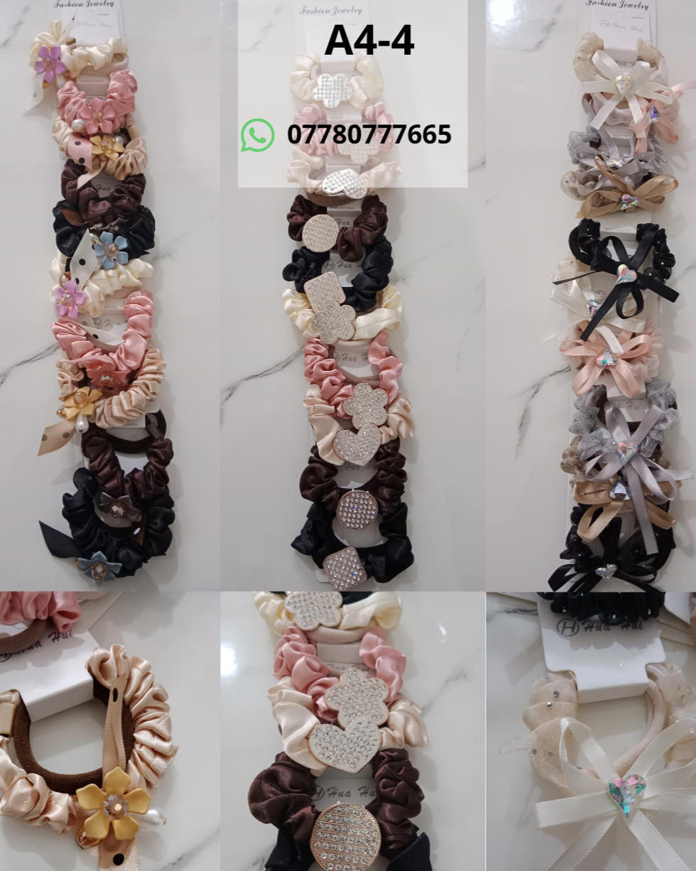 Hair Accessories Catalog Luxury Satin Scrunchie Duo Set