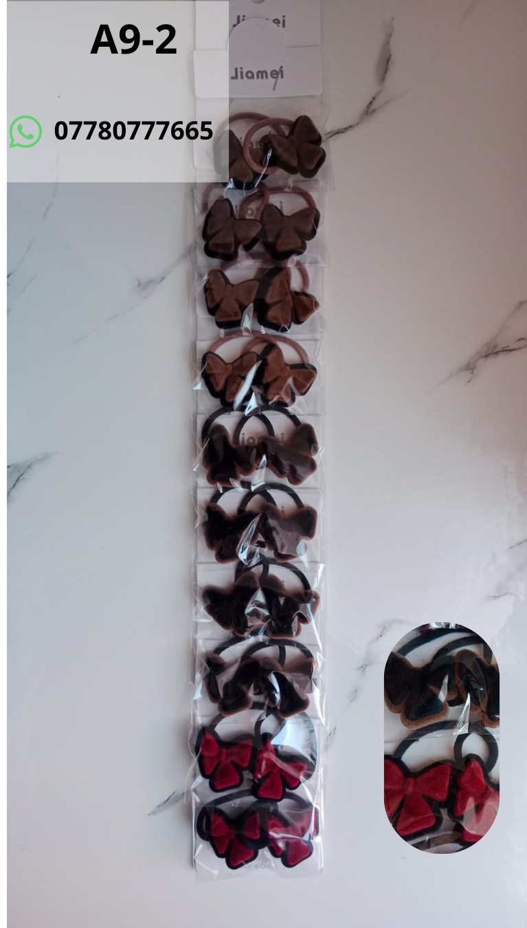 Hair Accessories Catalog Velvet Bow Hair Tie Set