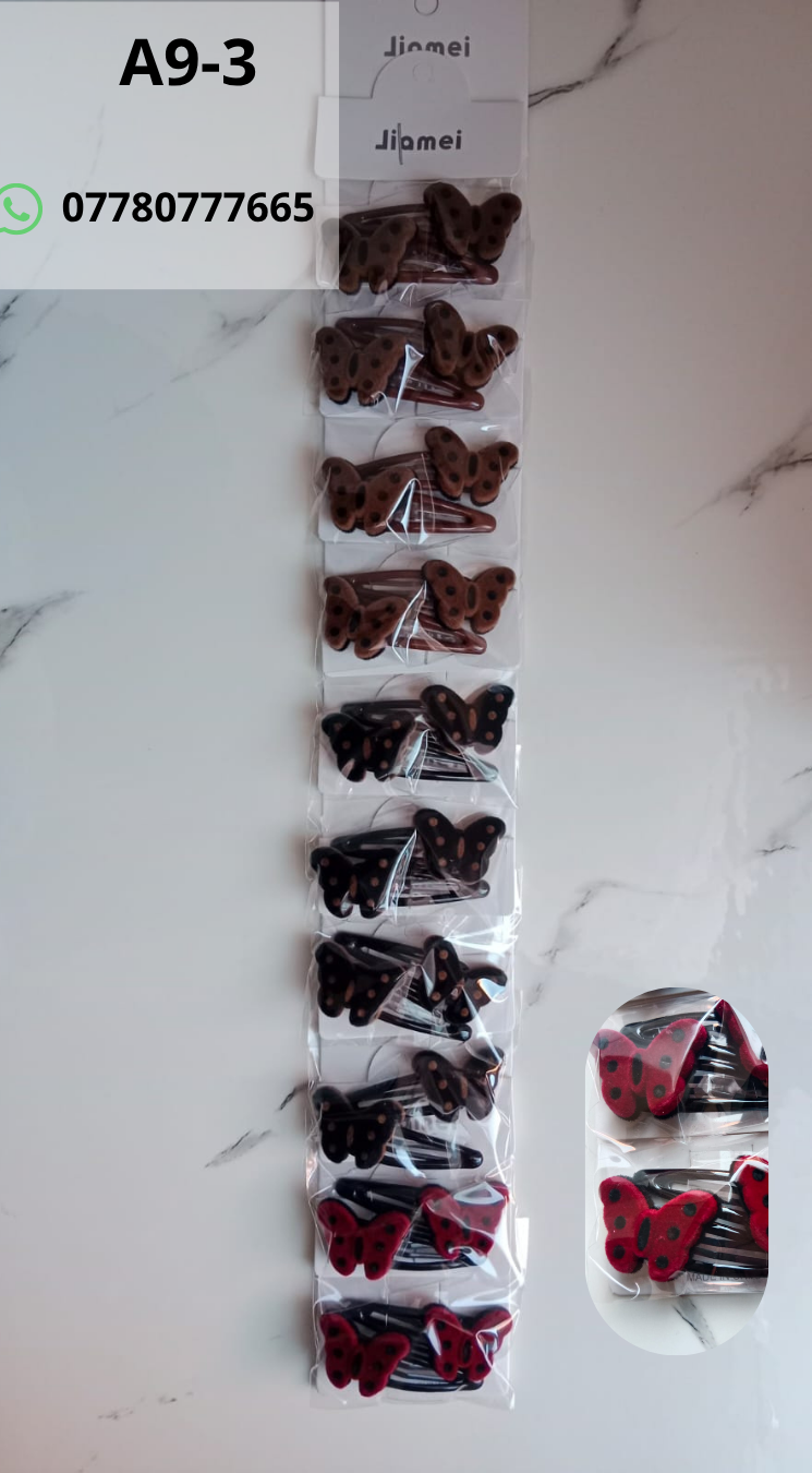 Hair Accessories Catalog Butterfly Hair Clip Set