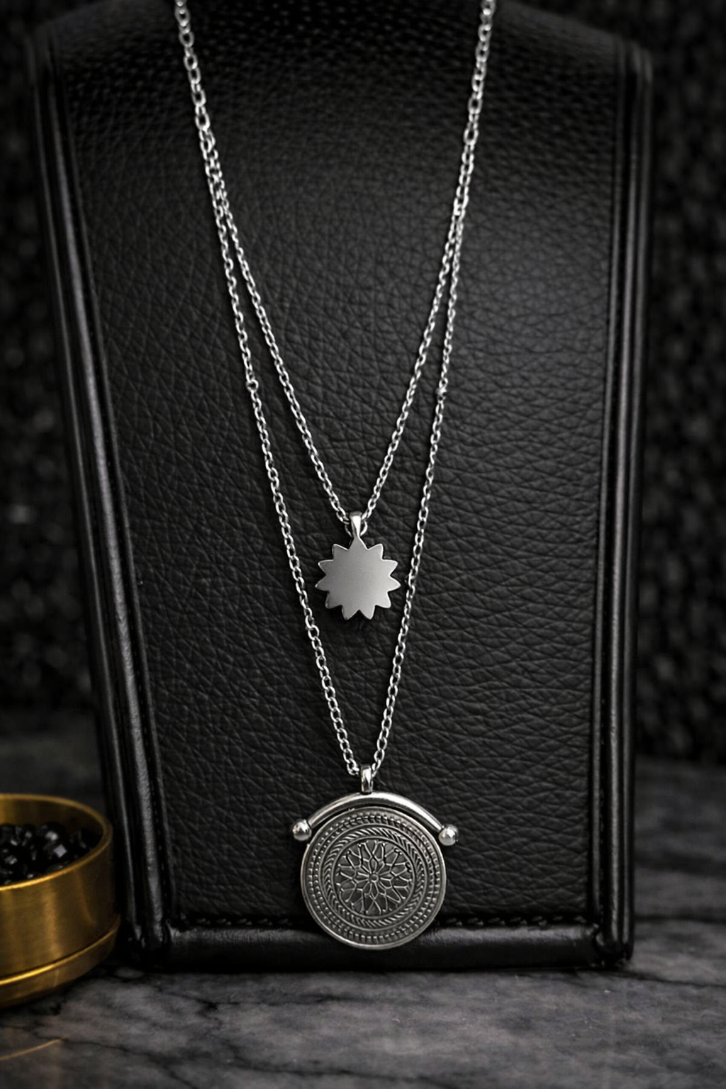 Decorative Layered Stainless Steel Necklaces