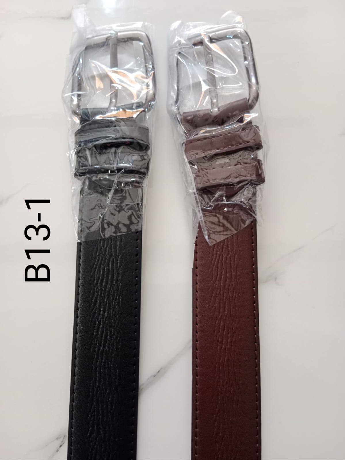 High-quality men's belts available in 14 stylish designs and two classic colors.