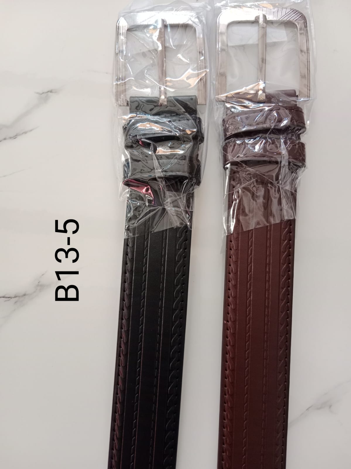 High-quality men's belts available in 13 stylish designs and two classic colors.