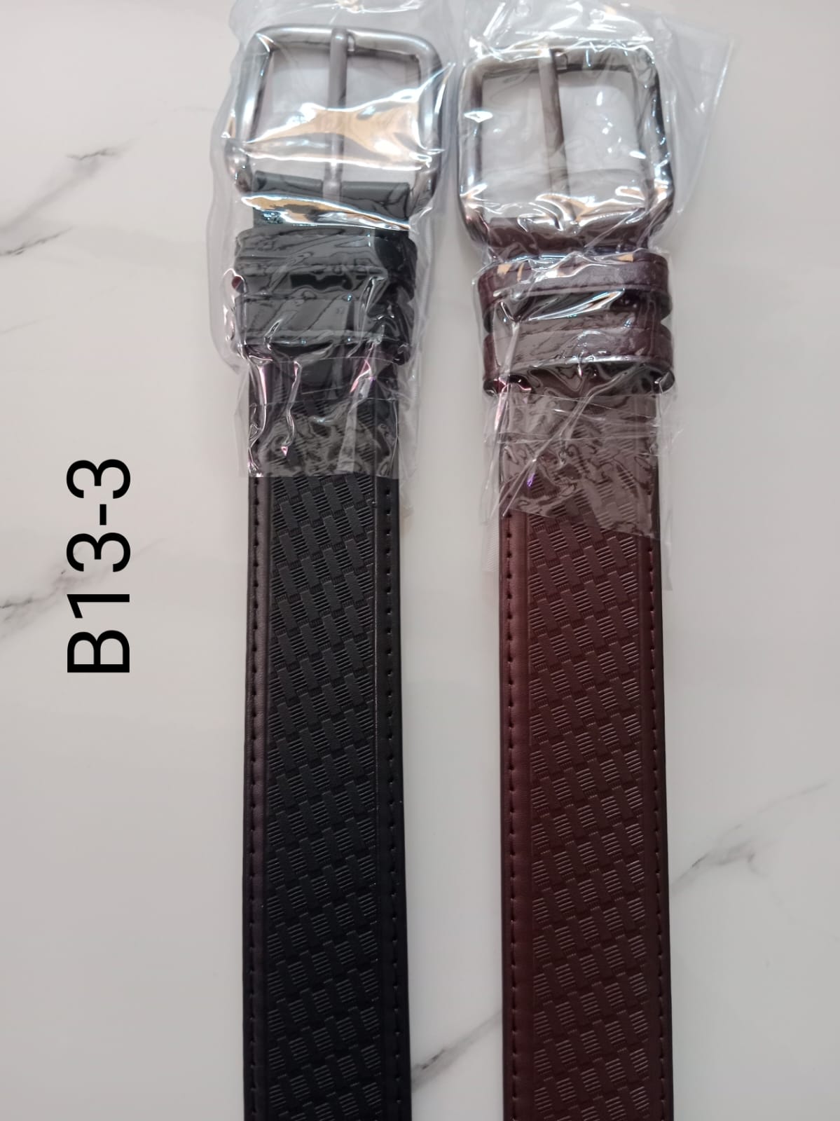 High-quality men's belts available in 13 stylish designs and two classic colors.