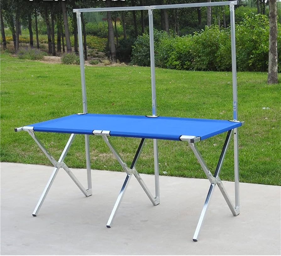 2-in-1 Foldable Market Display Table & Camping Bed with Carry Bag