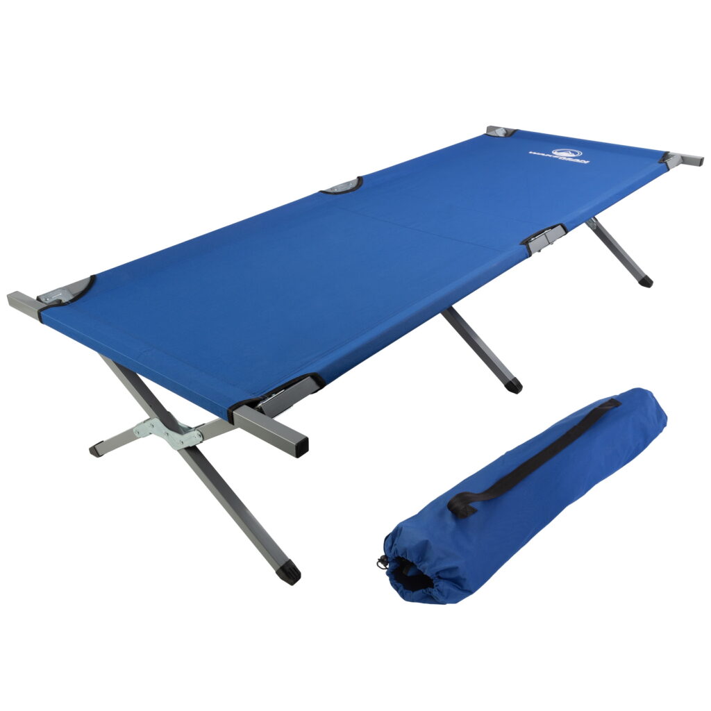 2-in-1 Foldable Market Display Table & Camping Bed with Carry Bag